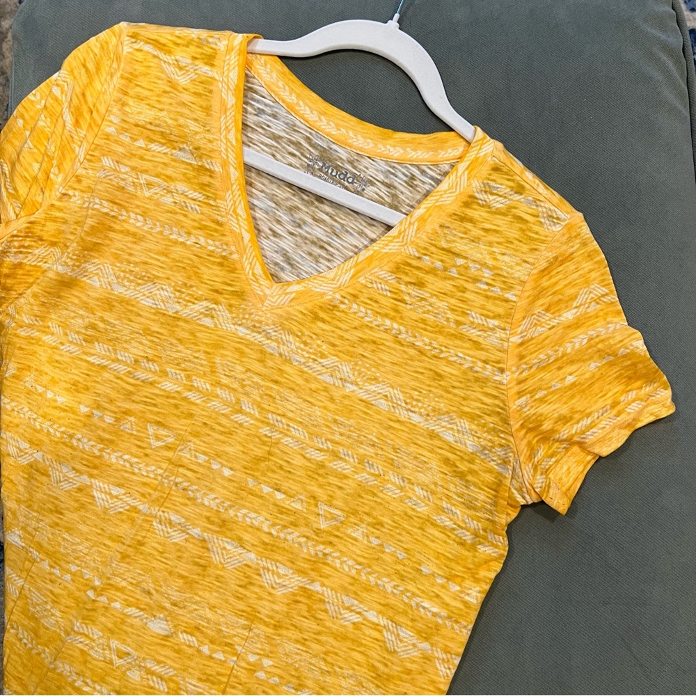 Yellow V-Neck “Roadtrip Tee”